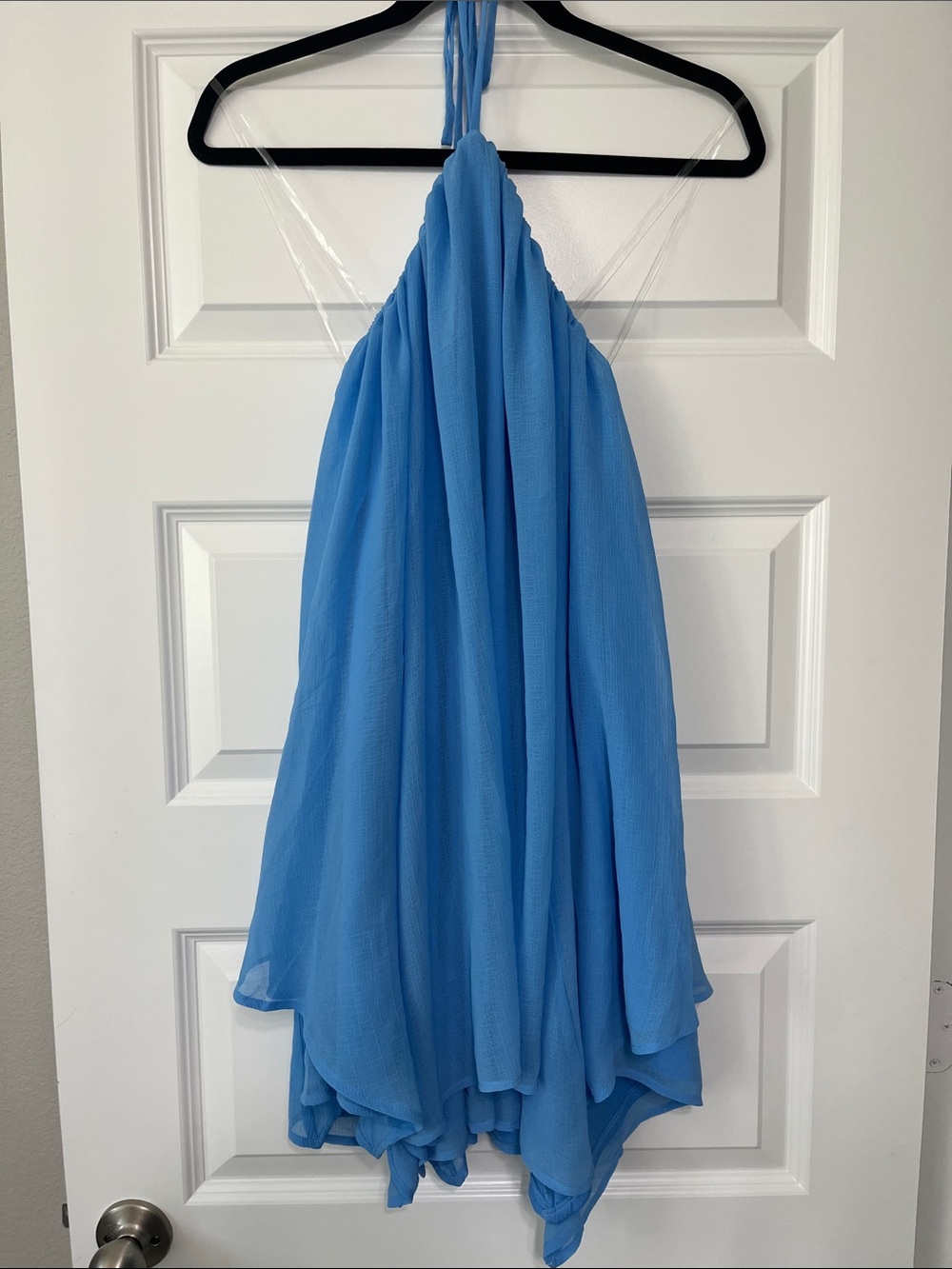 wild fable Bright Blue Halter Flow Mini Dress